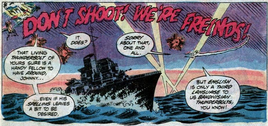 johnny thunder orders thunderbolt