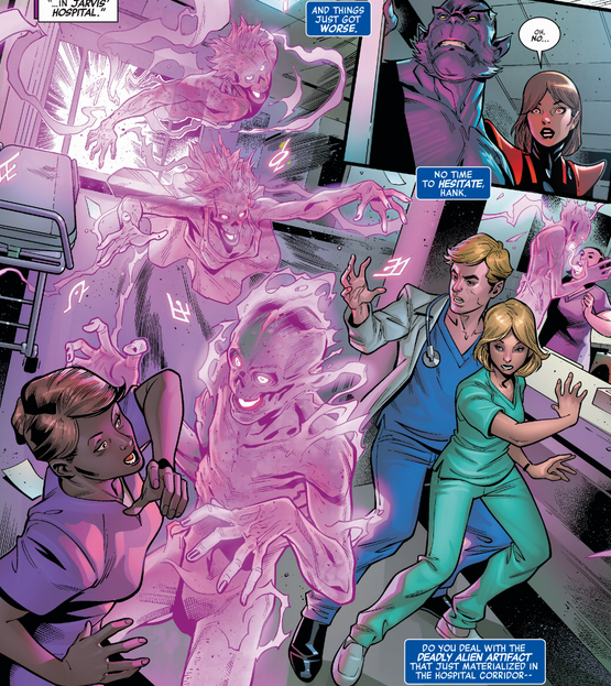 a hospital under attack by spirits