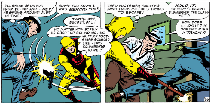 Daredevil uses his billy club