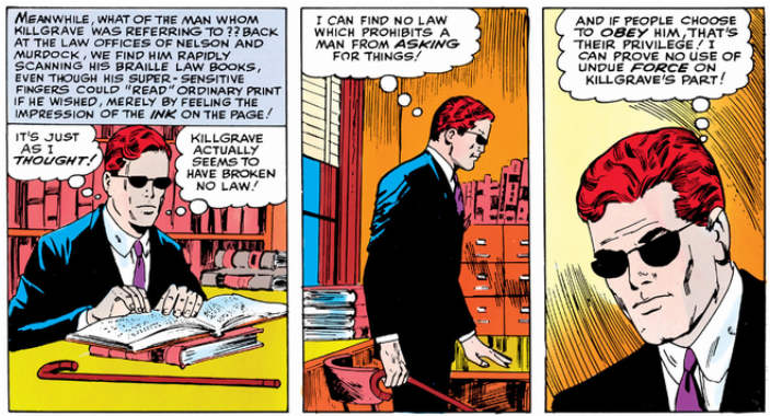 Matt scours his lawbooks
