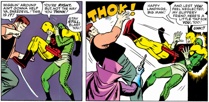 Daredevil takes on the Eel and the Ox