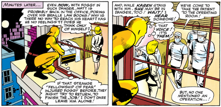 Daredevil stands guard as the Fellowship of Fear makes their move