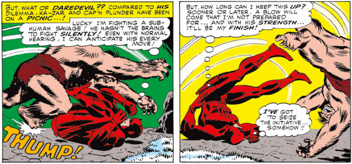 Daredevil fighting Maa-Gor