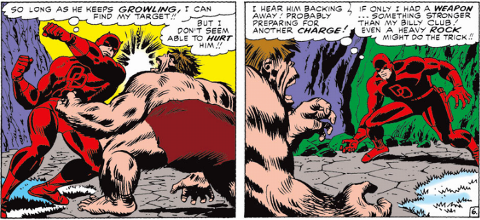 Daredevil fighting Maa-Gor