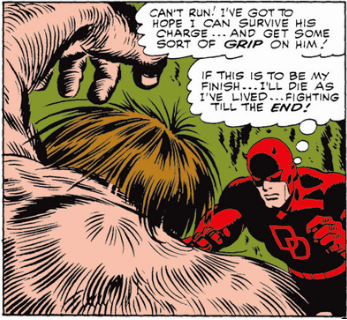 Daredevil fighting Maa-Gor