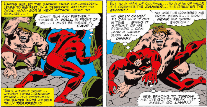 Daredevil fighting Maa-Gor