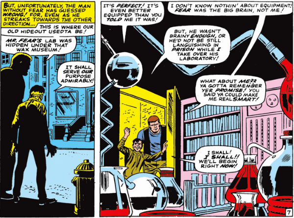 Dr. Stragg finds Mr. Fear's lab