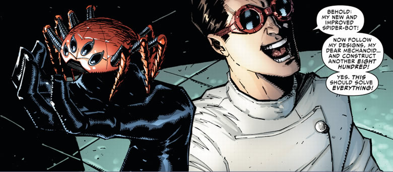 doc ock shows off his spider bot