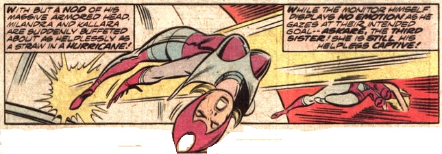 The alien sisters are thrown by a Monitor