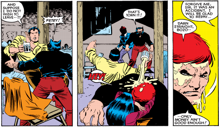 colossus dumps his beear on the juggernaut